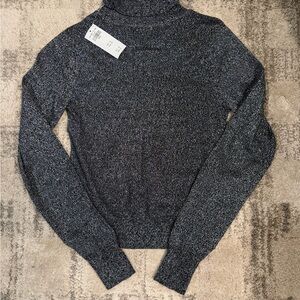 Abercrombie dark grey sparkle sweater
